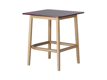 SINGLE CURVE LOW TABLE - Square wooden coffee table by Wiener GTV Design - view 2
